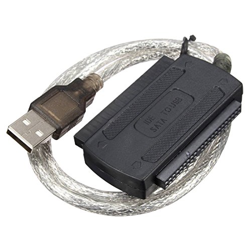 Dasertoe USB 2.0 Male zu IDE SATA Adapter Konverter Kabel Hard Drive Adapter Cable Fuer PC 2.5" 3.5" HDD Festplatte von Dasertoe