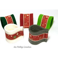 Weihnachtliche Serviettenringe Aus Filz Tischdeko von DasfleissigeLieschen
