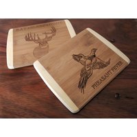 Fasan Bambus Schneidebrett, Bräutigam Geschenk, Geschenk Für Ihn, Jagd Abschluss von DashWoodsDesigns