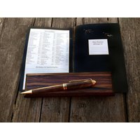 Rosenholz-Stifte-Box/Handmade Stift Box Holz Pen Kugelschreiber Set von DashWoodsDesigns