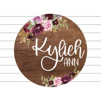 Floral Baby Mädchen Runde Holz Name Zeichen Aus Personalisierte Neugeborene Ankündigung Benutzerdefinierte Kinderzimmer Dekor Hallo Welt, Ich Bin Floral Baby Mädchen Runde Holz Name Zeichen Aus Personalisierte Neugeborene Ankündigung Benutzerdefinierte Kinderzimmer Dekor Hallo Welt, Ich Bin von DashingFoxCo