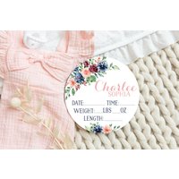 "Floral Birth Initials "Runde Holz Baby Name Zeichen" Personalisierte Neugeborene Ankündigung Benutzerdefinierte Kinderzimmer Schild Dekor Hello "Floral Birth Initials "Runde Holz Baby Name Zeichen" Personalisierte Neugeborene Ankündigung Benutzerdefinierte Kinderzimmer Schild Dekor Hello von DashingFoxCo