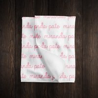 Personalisierte Swaddle-Decke, Babydecke, Baby-Namensdecke, Geburtsankündigungsdecke, Babymädchenname, Babyjungendecke Krankenhaus Swaddle von DashingFoxCo