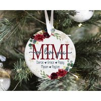 Personalisierte Weihnachtsverzierung Geschenk Für Mutter Oder Großeltern Von Enkel Kindern, Weihnachtsbaum-Andenken von DashingFoxCo