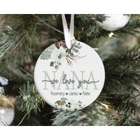 Personalisierte Weihnachtsverzierung Geschenk Für Mutter Oder Großeltern Von Enkel Kindern, Weihnachtsbaum-Andenken von DashingFoxCo