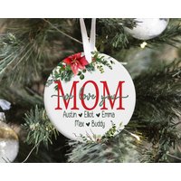 Personalisierte Weihnachtsverzierung Geschenk Für Mutter Oder Großeltern Von Enkel Kindern, Weihnachtsbaum-Andenken von DashingFoxCo