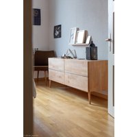 Scandinavian Design Inspired Sideboard - Recycled Beech Wood Shugiban Inserts Scandinavian Design Inspired Sideboard - Recycled Beech Wood Shugiban Inserts von Dashochbett