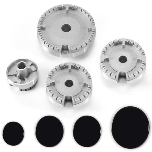 Dasing Herdhut-Set, Verbesserter Herddeckel, Backofen-Gasherd, Brennerkrone, Flammenkappe, Gasbrenner-Flammenkappe, Passend für die Meisten Gasherdbrenner von Dasing
