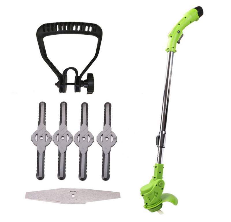 Daskoo Akku-Rasentrimmer Akku-Rasentrimmer 12 V Grasschneider grün von Daskoo