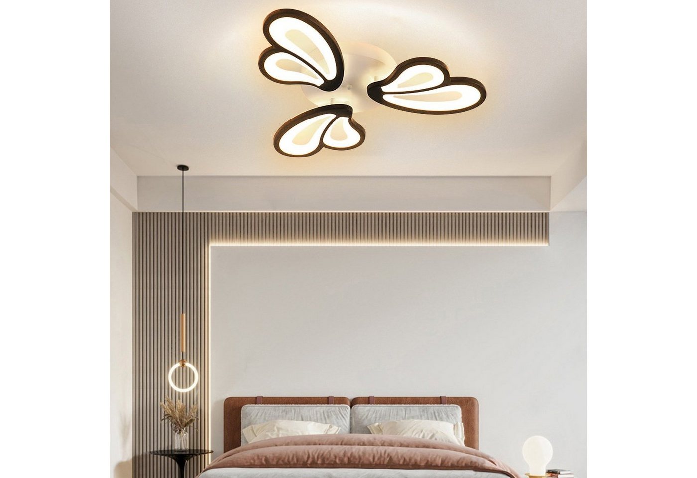 Daskoo Deckenleuchten 21W/36W/64W Moderne LED Deckenlampe mit Fernbedienung Wohnzimmer, LED fest integriert, Warmweiß/Neutralweiß/Kaltweiß, LED Deckenleuchte von Daskoo
