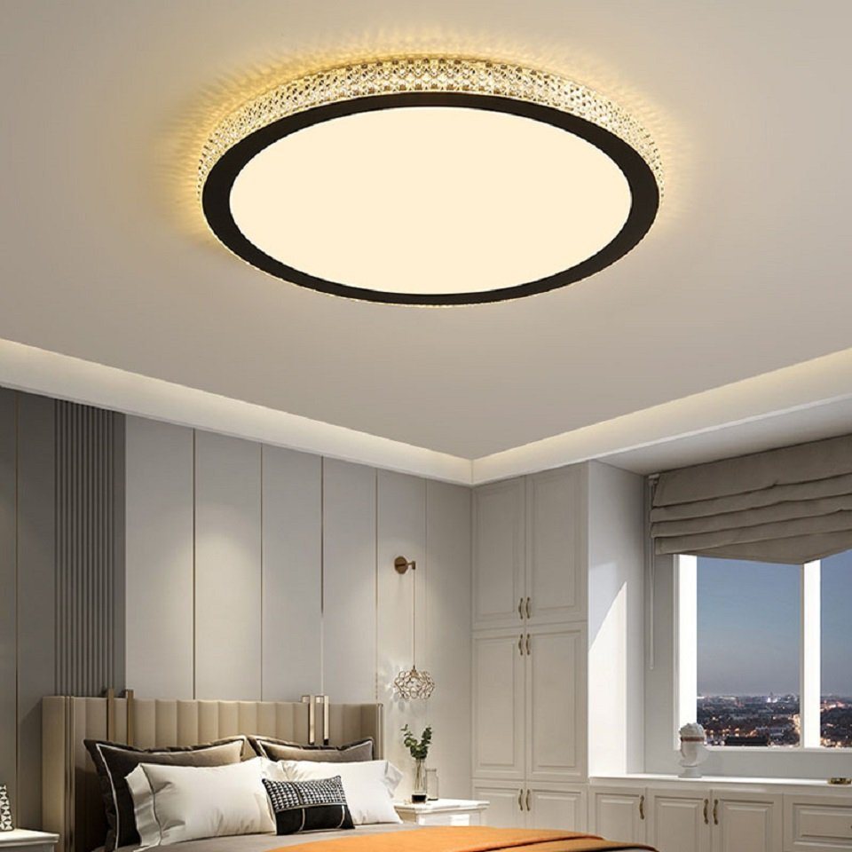 Daskoo Deckenleuchten 38W Rund LED Deckenlampe mit Fernbedienung Dimmbar Wohnzimmer, LED fest integriert, Stufenloses Dimmen Daskoo Deckenleuchten 38W Rund LED Deckenlampe mit Fernbedienung Dimmbar Wohnzimmer, LED fest integriert, Stufenloses Dimmen von Daskoo