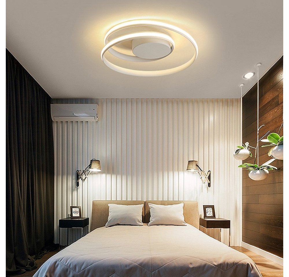Daskoo Deckenleuchten 42W LED Deckenlampe mit Fernbedienung Dimmbar Schlafzimmer Wohnzimmer, LED fest integriert, Warmweiß/Neutralweiß/Kaltweiß, LED Deckenleuchte stufenlos dimmbar von Daskoo