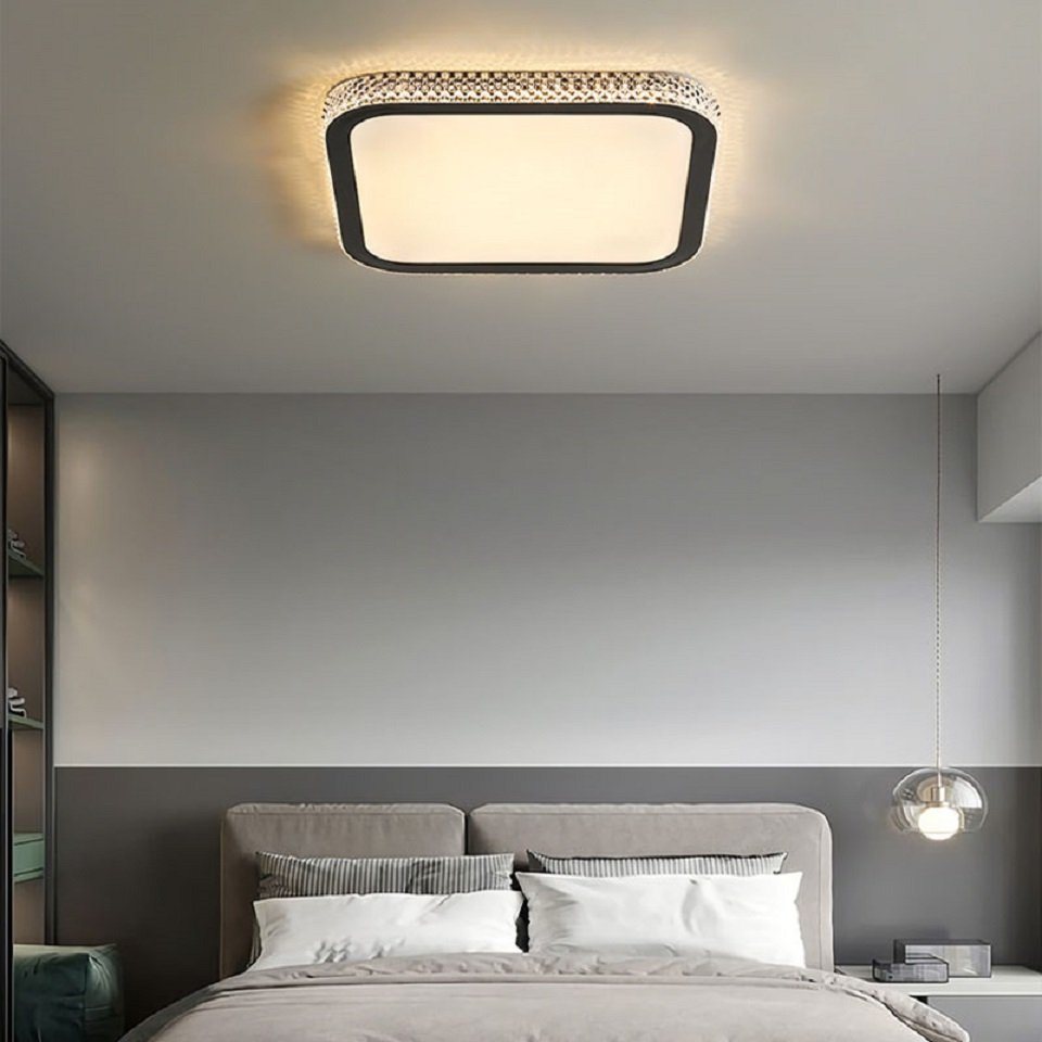 Daskoo Deckenleuchten 43W Modern LED Deckenlampe mit Fernbedienung Dimmbar Wohnzimmer, LED fest integriert, Warmweiß/Neutralweiß/Kaltweiß, LED Deckenleuchte Daskoo Deckenleuchten 43W Modern LED Deckenlampe mit Fernbedienung Dimmbar Wohnzimmer, LED fest integriert, Warmweiß/Neutralweiß/Kaltweiß, LED Deckenleuchte von Daskoo