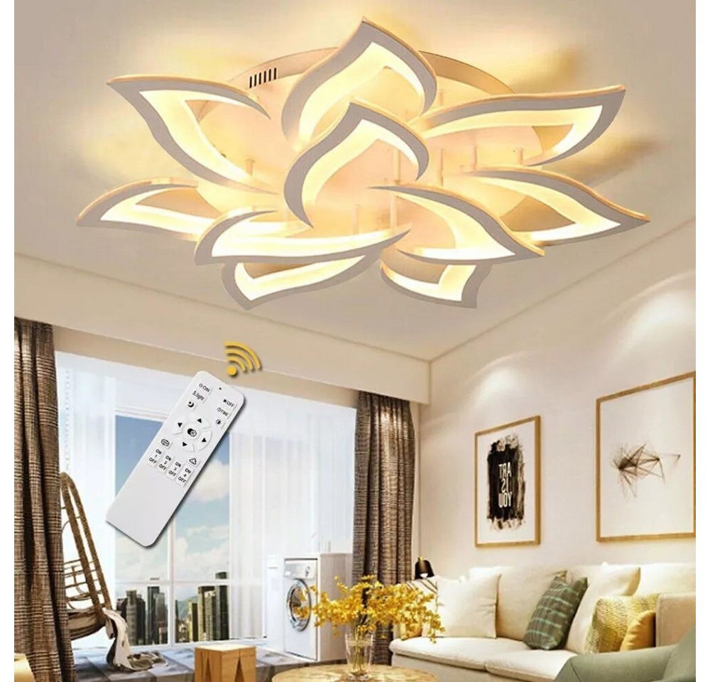 Daskoo LED Deckenleuchte LED Deckenleuchte 60W Dimmbar Deckenlampe mit Fernbedienung, LED fest integriert, Warmweiß, Kaltweiß, Neutralweiß Daskoo LED Deckenleuchte LED Deckenleuchte 60W Dimmbar Deckenlampe mit Fernbedienung, LED fest integriert, Warmweiß, Kaltweiß, Neutralweiß von Daskoo