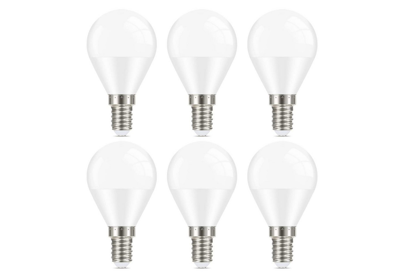 Daskoo LED-Leuchtmittel E14 LED Glühbirne Lampe 5W 400lm warmweiß 3000K 6/10 Stück, E14, 6 St., Warmweiß von Daskoo