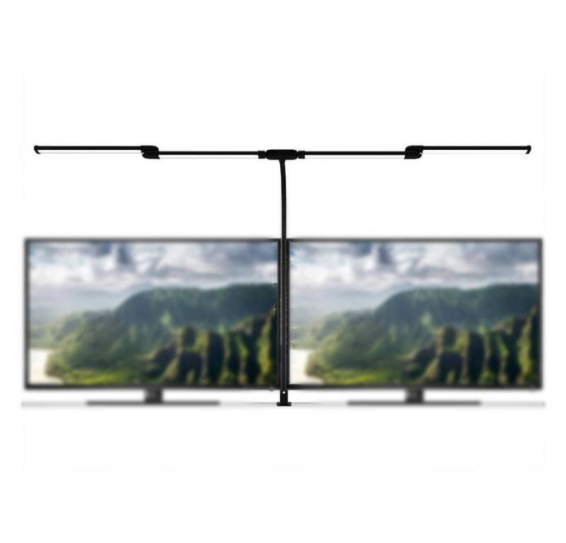 Daskoo LED Schreibtischlampe Schreibtischlampe LED Vierkopf Schreibtischlampe Dimmbar für Home, LED fest integriert von Daskoo