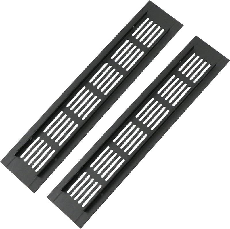Daskoo Lüftungsgitter 2Stück Lüftungsgitter Türlüftungsgitter,Alum-Lüftungsgitter 250x50mm von Daskoo