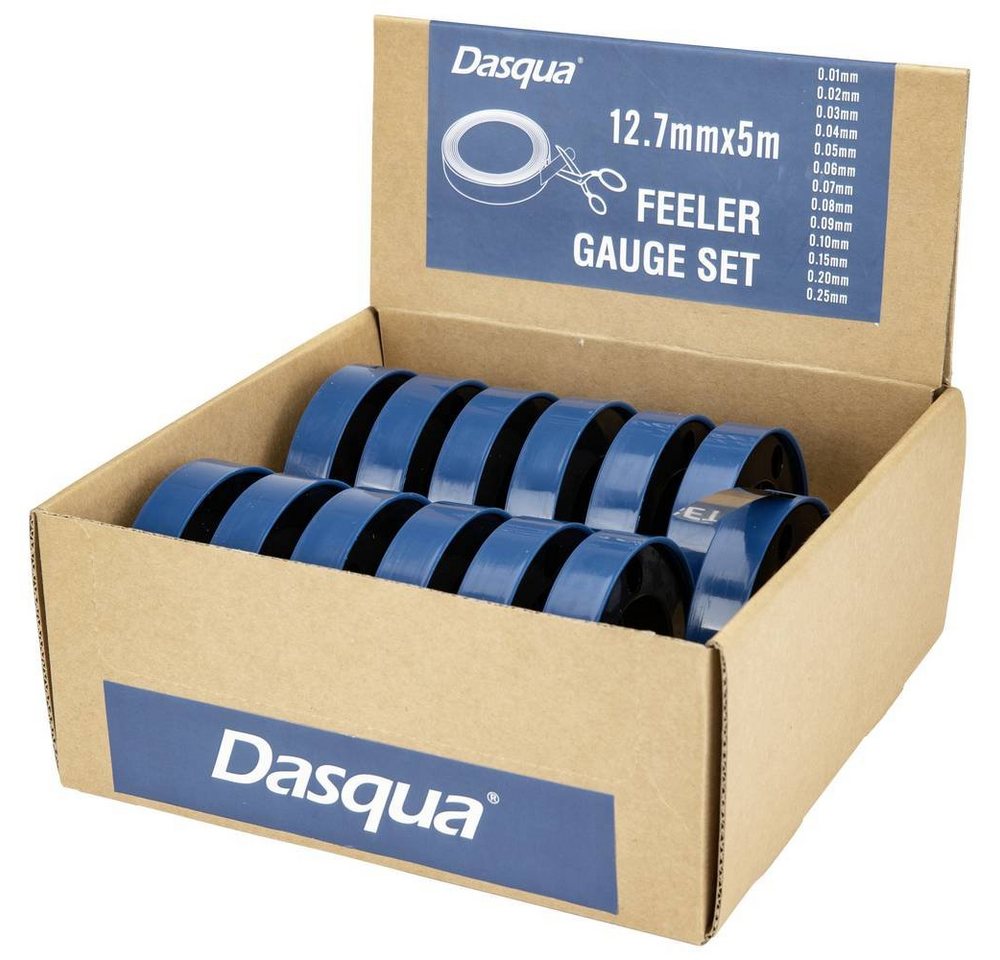 Dasqua Fühlerlehre 13-teiliges Fühlerlehrenband Set von Dasqua