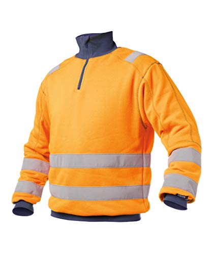 DENVER Warnschutz Sweatshirt von Dassy Orange/Dunkelblau XL von Dassy