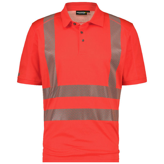 Dassy® - Brandon Warnschutz UV-Poloshirt, neonrot, Größe M von Dassy