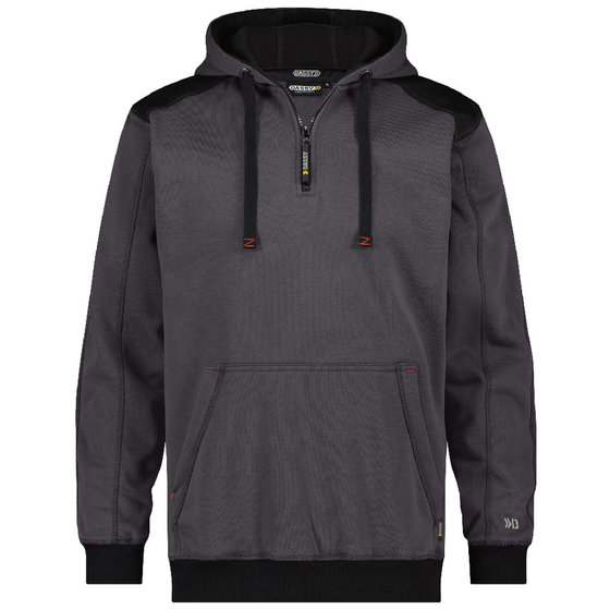 Dassy® - Indy Kapuzensweatshirt, anthrazit/schwarz, Größe M von Dassy