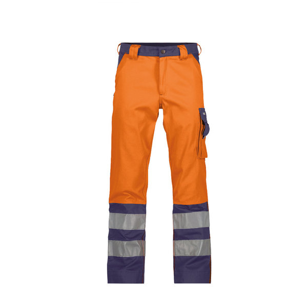 Dassy® - Lancaster Warnschutzhose, neonorange/dunkelblau, Schrittlänge Minus, Größe 52 von Dassy