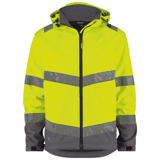 Dassy® - Malaga Warnschutz Softshell-Jacke, neongelb/zementgrau, Größe M von Dassy