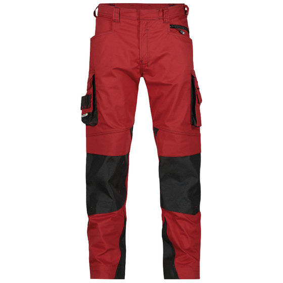 Dassy® - Nova Arbeitshose mit Kniepolstertaschen, rot/schwarz, Schrittlänge Standard, Größe 64 von Dassy