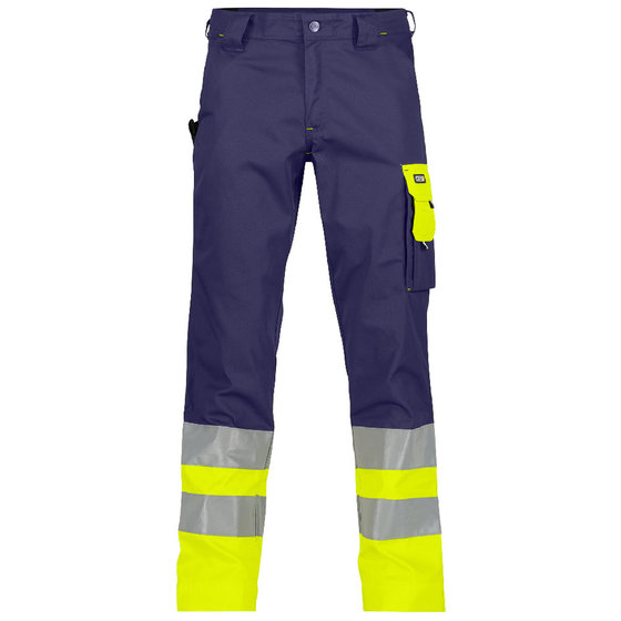 Dassy® - Omaha Warnschutzhose, dunkelblau/neongelb, Schrittlänge Standard, Größe 50 von Dassy