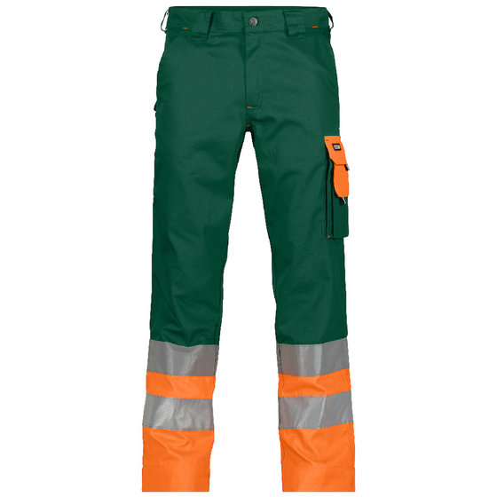 Dassy® - Omaha Warnschutzhose, flaschengrün/neonorange, Schrittlänge Minus, Größe 46 von Dassy