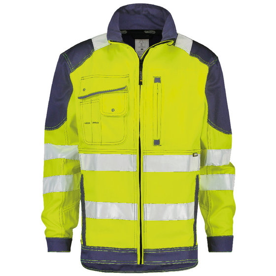 Dassy® - Orlando Warnschutz Arbeitsjacke, neongelb/dunkelblau, Größe S von Dassy