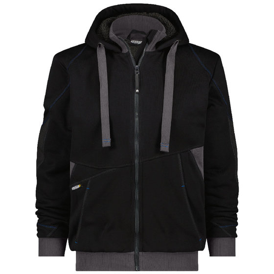 Dassy® - Pulse Sweatshirt-Jacke, schwarz/anthrazit, Größe M von Dassy