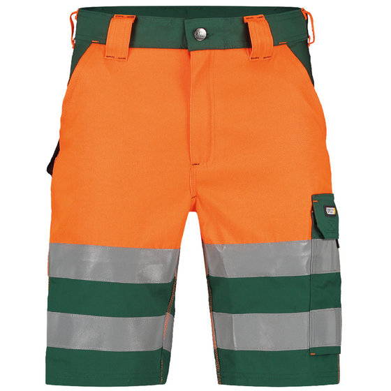 Dassy® - Venna Warnschutz-Shorts, flaschengrün/neonorange, Schrittlänge Standard, Größe 64 von Dassy