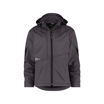 Gravity Softshell-Jacke, anthrazit/schwarz, Größe 3XL von Dassy