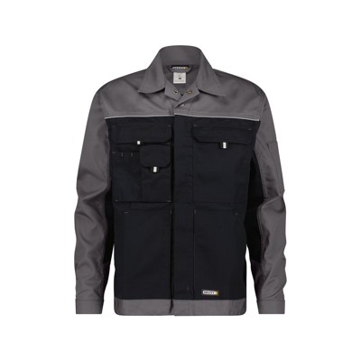 Lugano Zweifarbige Arbeitsjacke, schwarz/zementgrau, Größe XS von Dassy