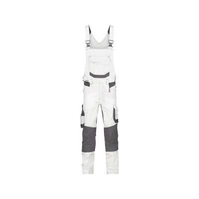 Tronix Painters Malerlatzhose mit Stretch und Kniepolstertaschen, weiß/anthrazit, Schrittlänge Plus, Größe 52 von Dassy
