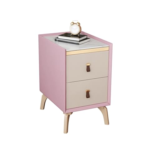 DataBaste Beistelltisch，Nachttisch，Couchtischmit Stauraum，für Schlafzimmer，Wohnzimmer(Pink,30 * 40 * 50cm/11.8 * 15.7 * 19.7in) von DataBaste