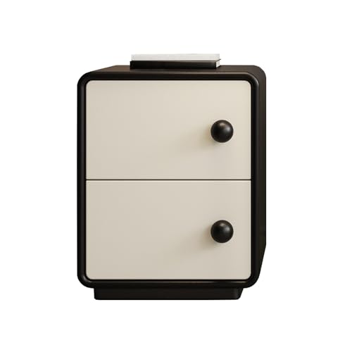 DataBaste Modern Nachtkästchen，Beistelltisch，mit Schublade，für Schlafzimmer，Wohnzimmer(Black,40 * 40 * 50cm/15.7 * 15.7 * 19.7in) von DataBaste