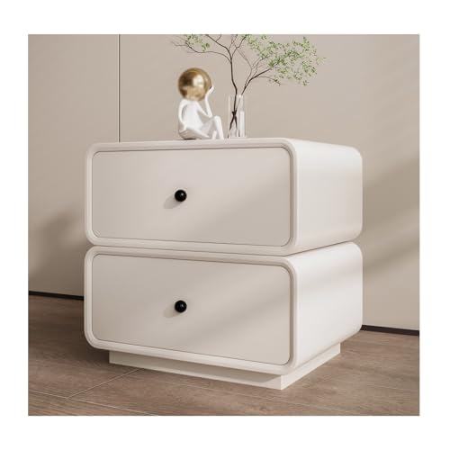 DataBaste Modern Nachtkästchen，Beistelltisch，mit Schublade，für Schlafzimmer，Wohnzimmer(White,40 * 40 * 50cm/15.7 * 15.7 * 19.7in) von DataBaste
