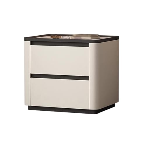 DataBaste Modern Nachtkästchen，Beistelltisch，mit Schublade，für Schlafzimmer，Wohnzimmer(White A,35 * 40 * 50cm/13.5 * 15.7 * 19.7in) von DataBaste