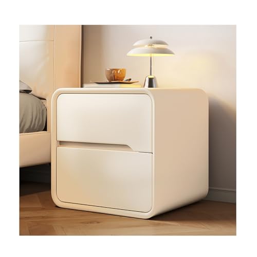 DataBaste Nachtkästchen，Beistelltisch for Schlafzimmer，mit Schublade，für Schlafzimmer，Wohnzimmer(White,30 * 40 * 48cm/11.8 * 15.7 * 18.9in) von DataBaste