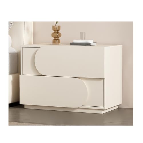DataBaste Nachtkästchen，Beistelltisch for Schlafzimmer，mit Schublade，für Schlafzimmer，Wohnzimmer(White,50 * 40 * 50cm/19.7 * 15.7 * 19.7in) von DataBaste