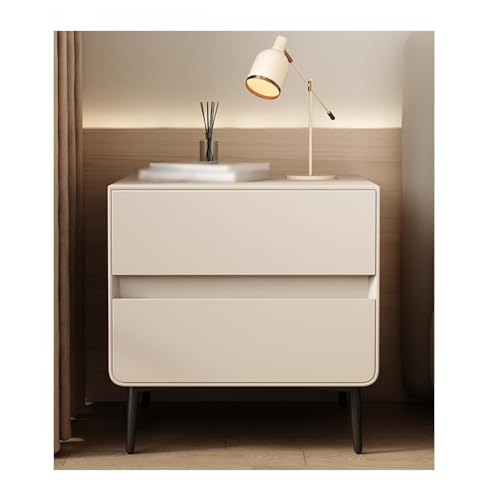 DataBaste Nachtschrank，Beistelltisch，mit Schublade，für Schlafzimmer，Wohnzimmer(Beige,45 * 40 * 52cm/17.7 * 15.7 * 20.5in) von DataBaste