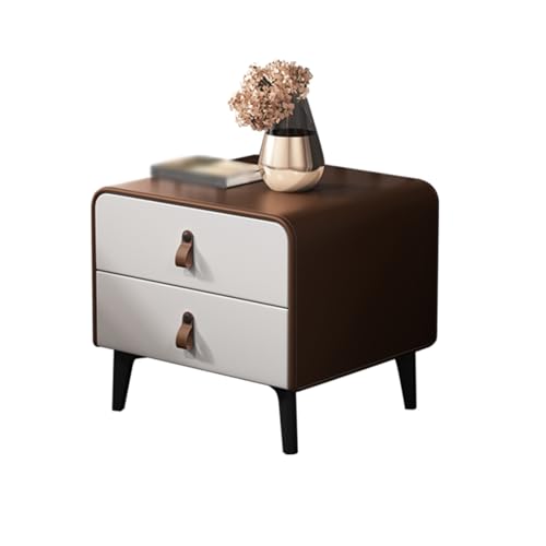 DataBaste Nachtschrank，Couchtisch，Schlafzimmer-Beistelltisch，mit Schublade，für Schlafzimmer，Wohnzimmer(Brown,50 * 40 * 45cm/19.7 * 15.7 * 17.7in) von DataBaste