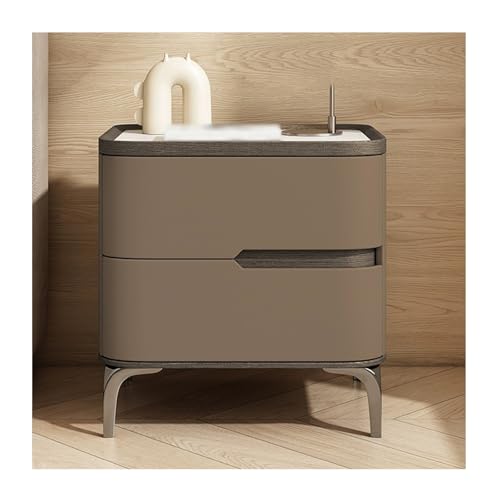 DataBaste Nachtschrank for Schlafzimmer，Beistelltisch，mit Schublade，für Schlafzimmer，Wohnzimmer(Brown,50 * 40 * 50cm/19.7 * 15.7 * 19.7in) von DataBaste
