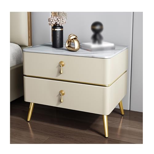 DataBaste Nachtschrank for Schlafzimmer，Couchtisch，mit Schublade，für Schlafzimmer，Wohnzimmer(Beige,45 * 40 * 47cm/17.7 * 15.7 * 18.5in) von DataBaste