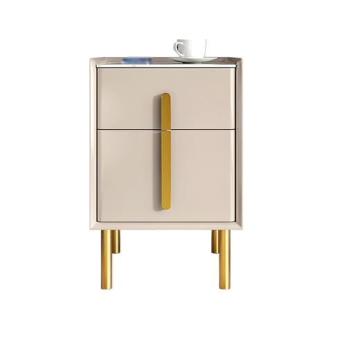 DataBaste Nachttisch，Beistelltisch，Couchtischmit Stauraum，für Schlafzimmer，Wohnzimmer(Beige B) von DataBaste