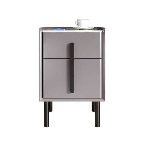 DataBaste Nachttisch，Beistelltisch，Couchtischmit Stauraum，für Schlafzimmer，Wohnzimmer(Gray A) von DataBaste
