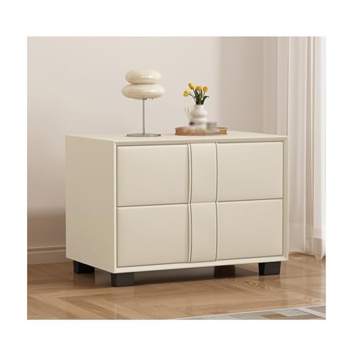 DataBaste Nachttisch，Beistelltisch for Schlafzimmer，mit Schublade，für Schlafzimmer，Wohnzimmer(White,50 * 40 * 42cm/19.7in*15.7 * 16.5in) von DataBaste