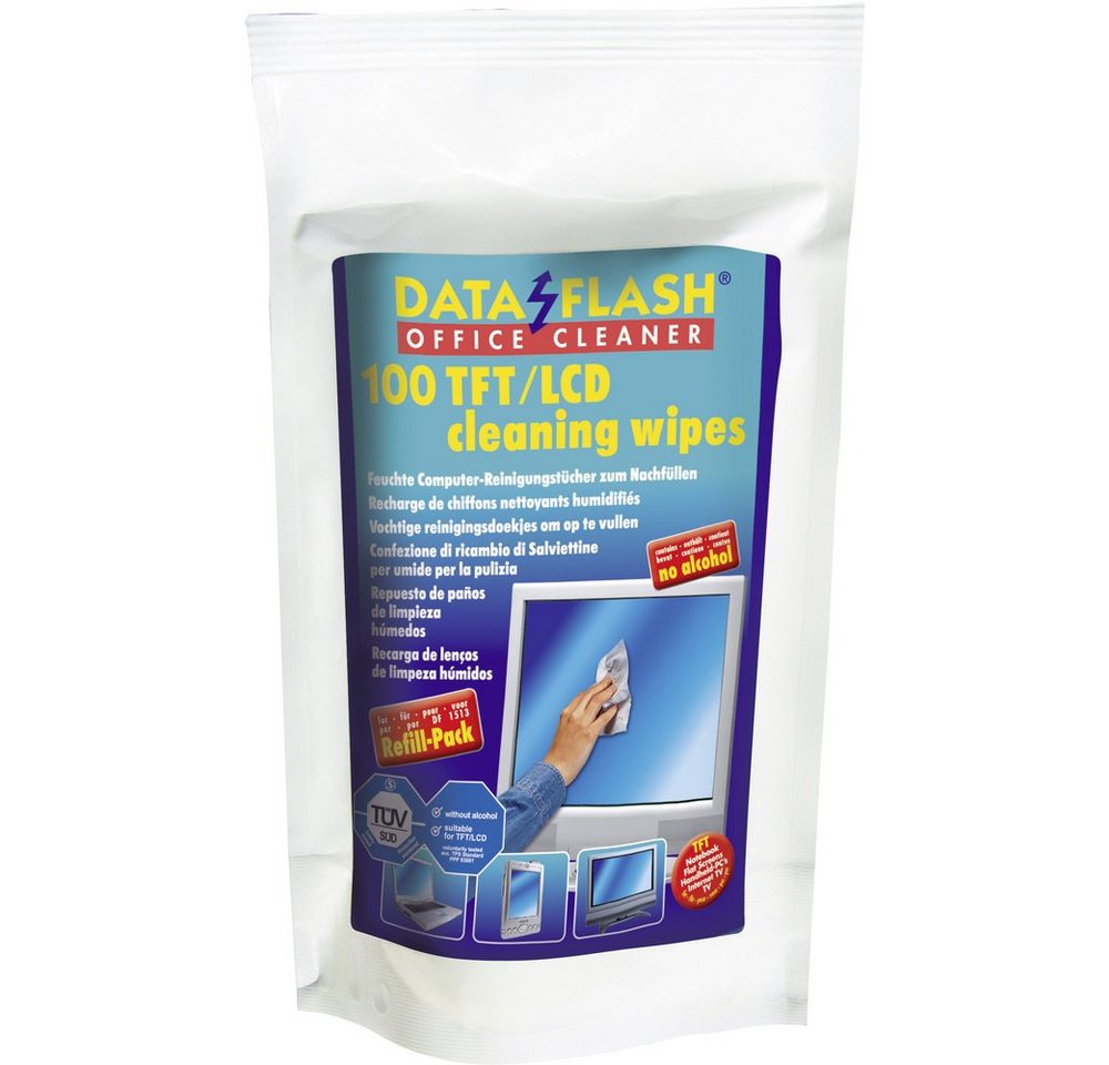 DataFlash DataFlash TFT Bildschirmreinigungstücher 1518 100 St. Reinigungstücher DataFlash DataFlash TFT Bildschirmreinigungstücher 1518 100 St. Reinigungstücher von DataFlash